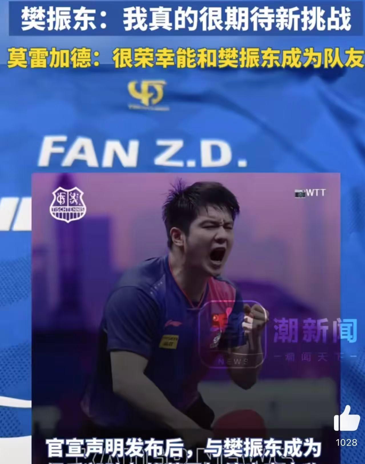 关于法国乒乓球队逆转德国乒乓球队,樊振东送出助攻的信息 关于法国乒乓球队逆转德国乒乓球队,樊振东送出助攻的信息