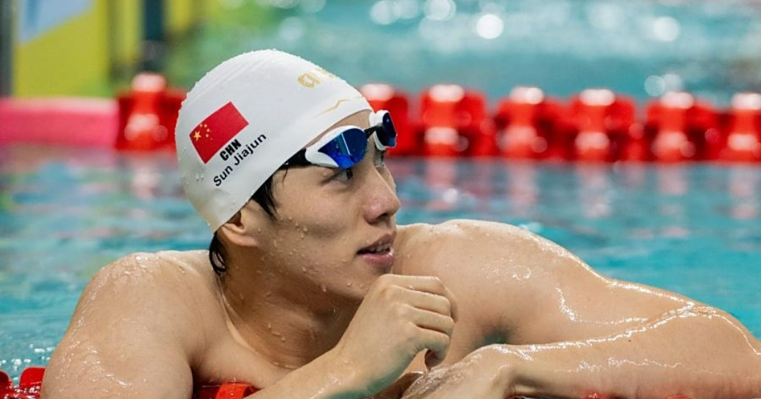 厄瓜多尔选手史密斯在自由泳比赛中斩获金牌 厄瓜多尔选手史密斯在自由泳比赛中斩获金牌